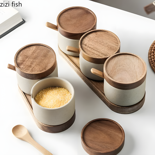 European Kitchen Spice Storage