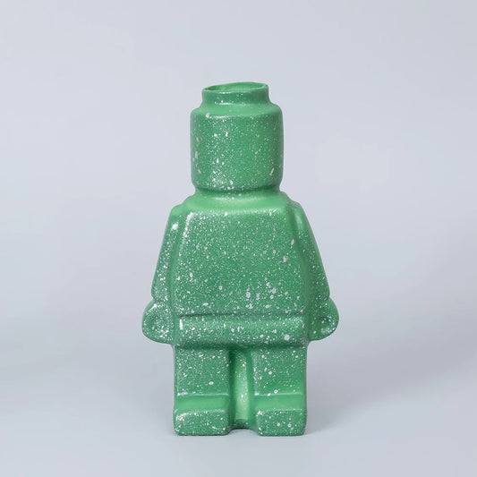 Nordic Style Ceramic Robot Vase